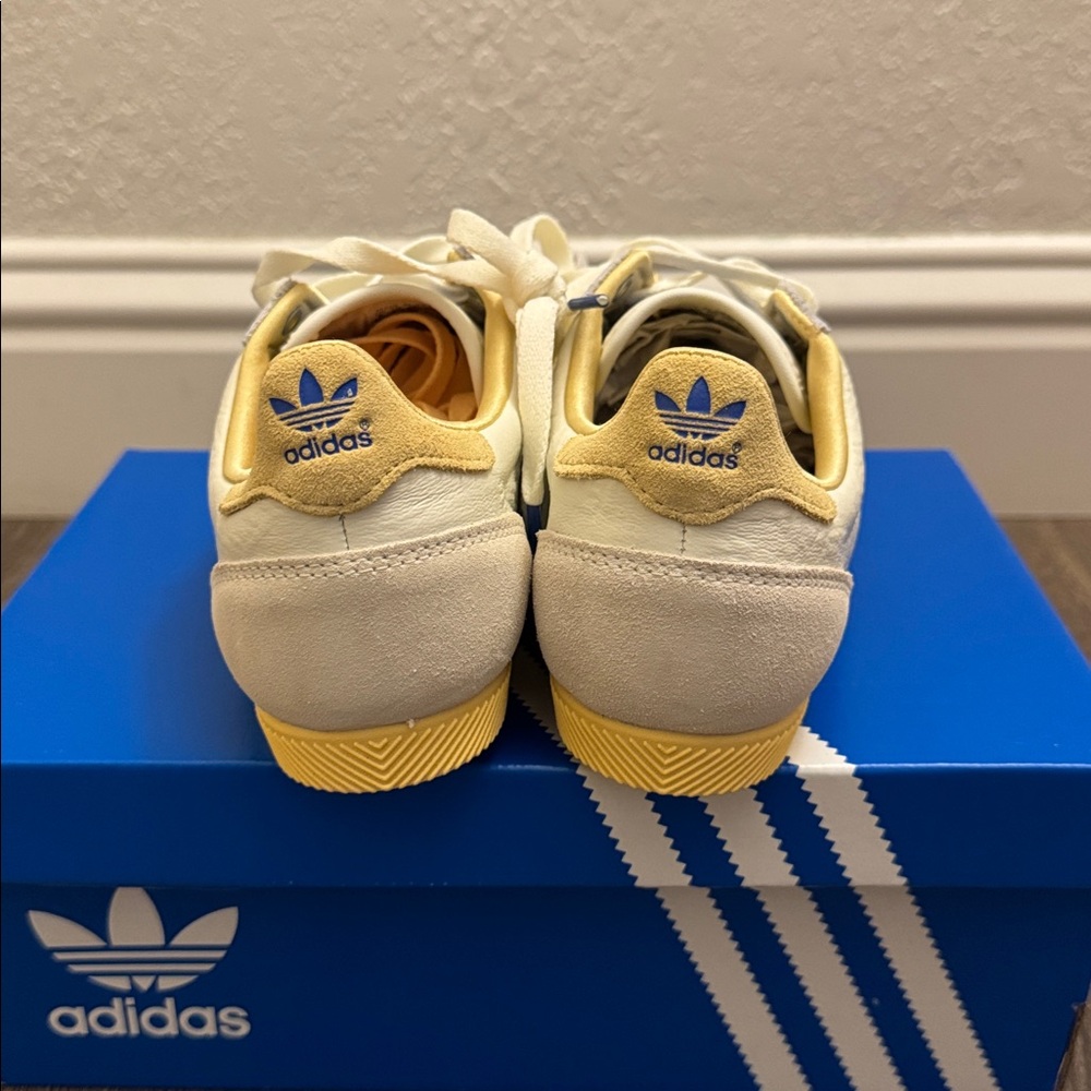 Adidas Japan Cream and Yellow Striped Sneakers - Picture 4 of 6